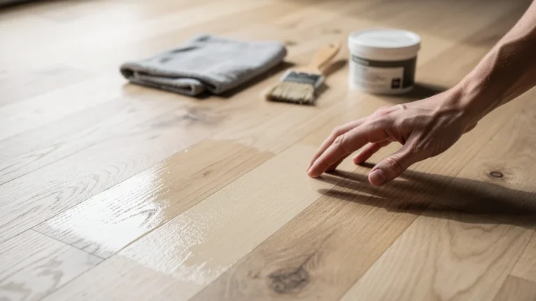 Deux vernis incolores sur parquet chêne clair : test comparatif sur 6 semaines